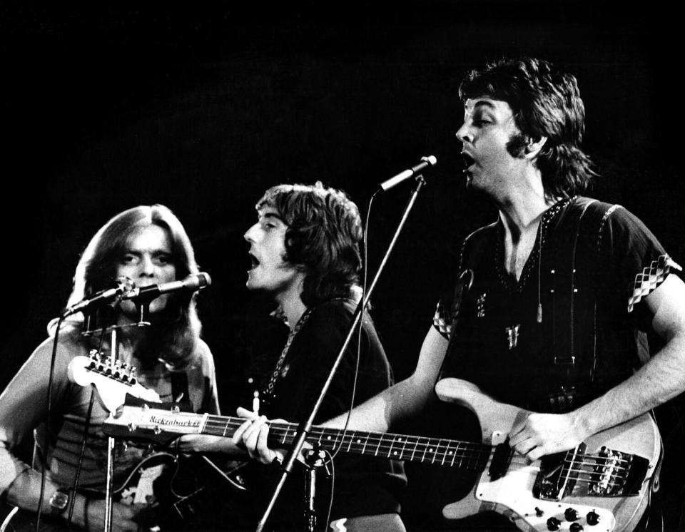 Wings performing in 1972.
