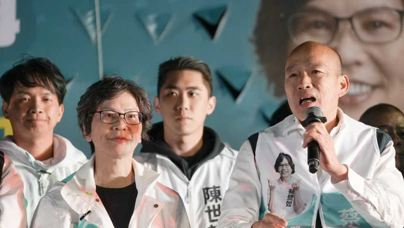 民眾黨在中一選區提名的立委候選人蔡壁如獲得藍營全力支持，藍營要角包括韓國瑜等人相繼為她站台，也讓台中市被喻為「藍白合縣市示範區」。（圖／翻攝自蔡壁如臉書）