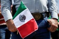 Protest against the decision of the Mexican government to divert water from La Boquilla dam to the U.S., in Delicias