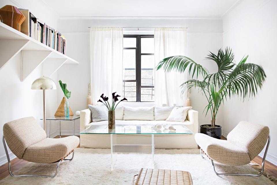 white nyc living room