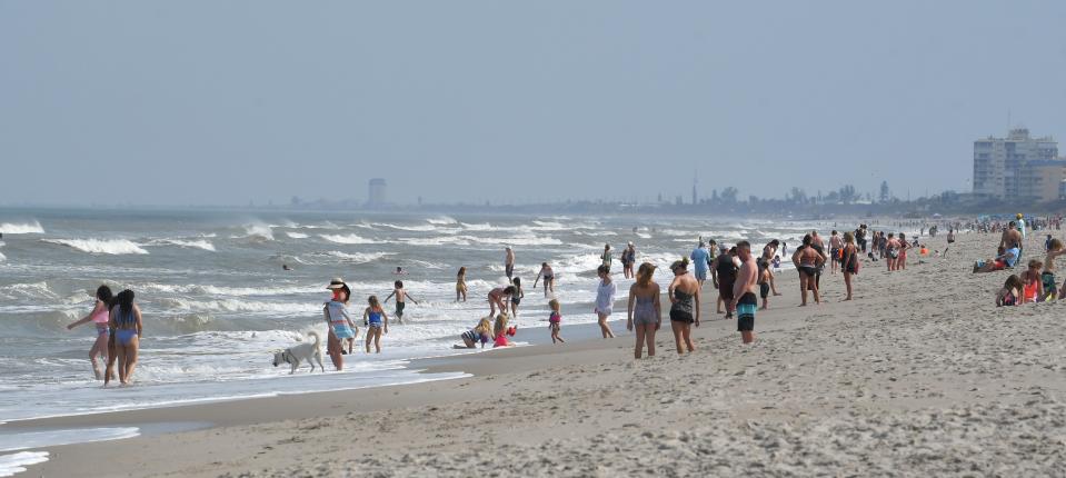 While Cocoa Beach has the largest Spring Break related crowds, several of the Brevard beaches south of Pineda Causeway are also seeing a marked increase in beachgoers.