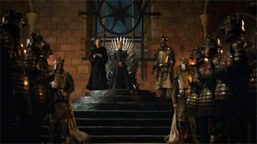 Cersei sitting on the Iron Throne. Photo: GOT