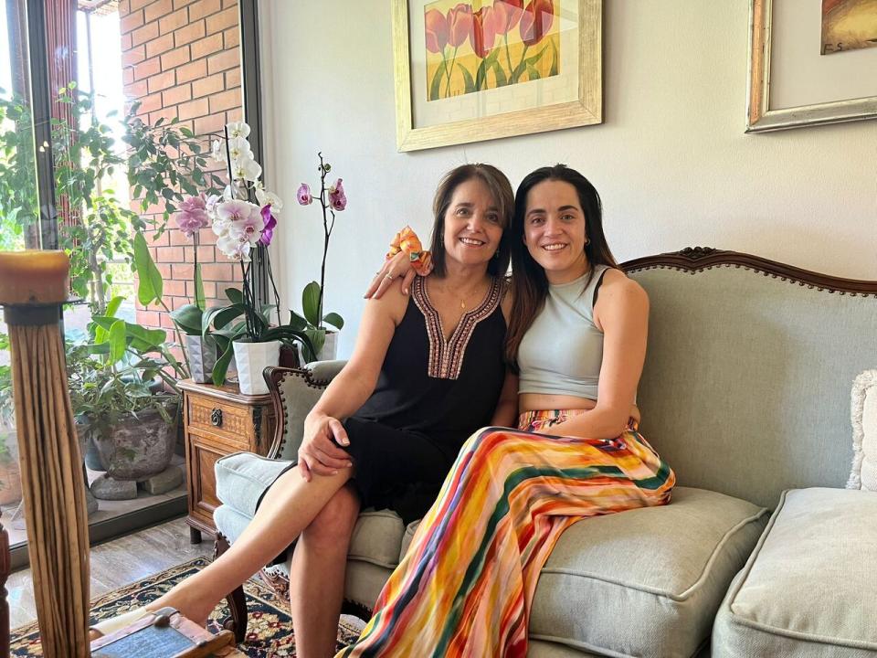 Constanza Safatle, right, and her mother Maria Ferrari Rey. Safatle said she admires her mother for having the courage to build a new life for herself later in life.