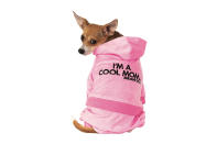 <p>The perfect pooch outfit for pet parents who still wear pink on Wednesdays. </p> <p><strong>Buy it!</strong> Mean Girls Mom Track Suit Pet Costume, $22.36; <a href="https://www.amazon.com/Rubies-Girls-Track-Costume-X-Small/dp/B083W8Z3VN?&linkCode=ll1&tag=pohalloweencostumesfordogskbender0921-20&linkId=5131b0842fc1b3176c37487851b5892c&language=en_US&ref_=as_li_ss_tl" rel="nofollow noopener" target="_blank" data-ylk="slk:Amazon.com;elm:context_link;itc:0;sec:content-canvas" class="link ">Amazon.com</a></p>