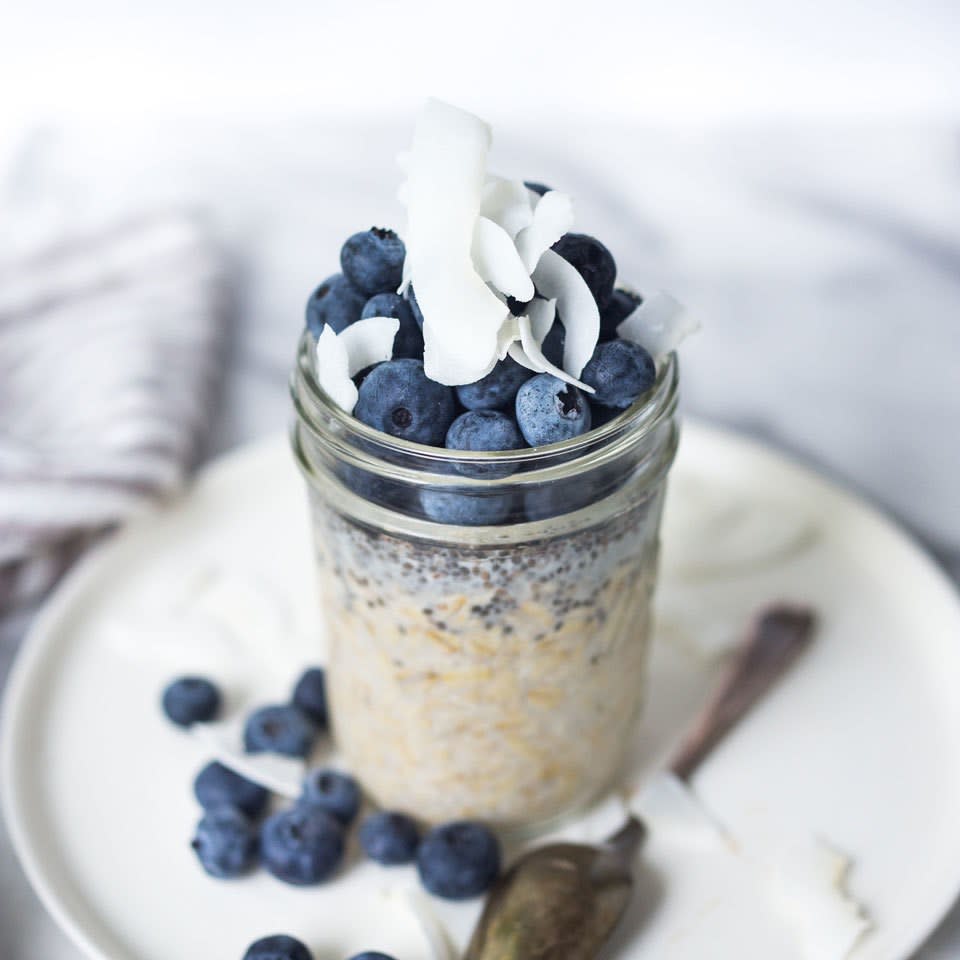 Blueberry-Banana Overnight Oats