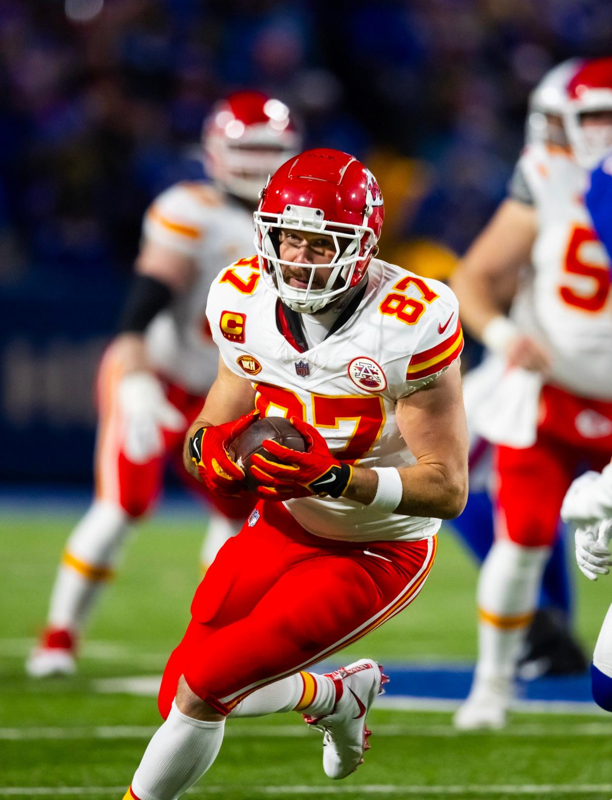 Travis Kelce and the Kansas City Chiefs will take on the San Francisco 49ers on Sunday, Feb. 13 in Super Bowl LVIII.