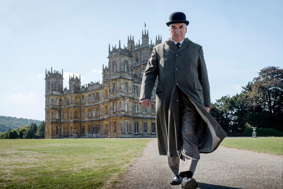 When the royals come to town, Carson (Jim Carter) is back as head butler in the new film "Downton Abbey," continuing the popular British TV series.