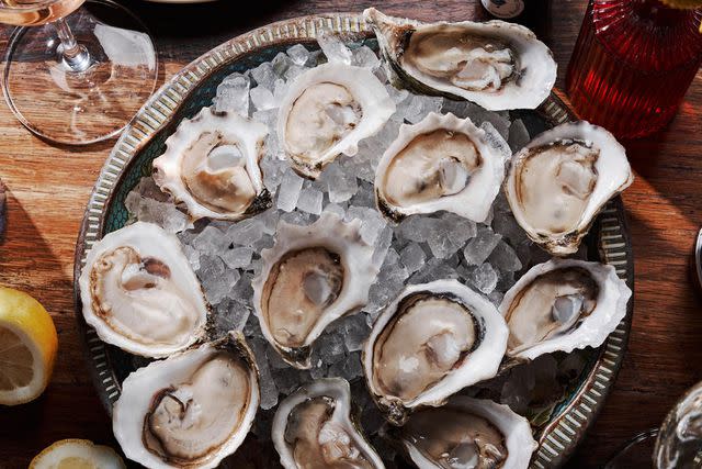 <p>Courtesy of Chef James London</p> An oyster selection at Chubby Fish, including Port Royal Wilds and Steamboat Creeks from South Carolina