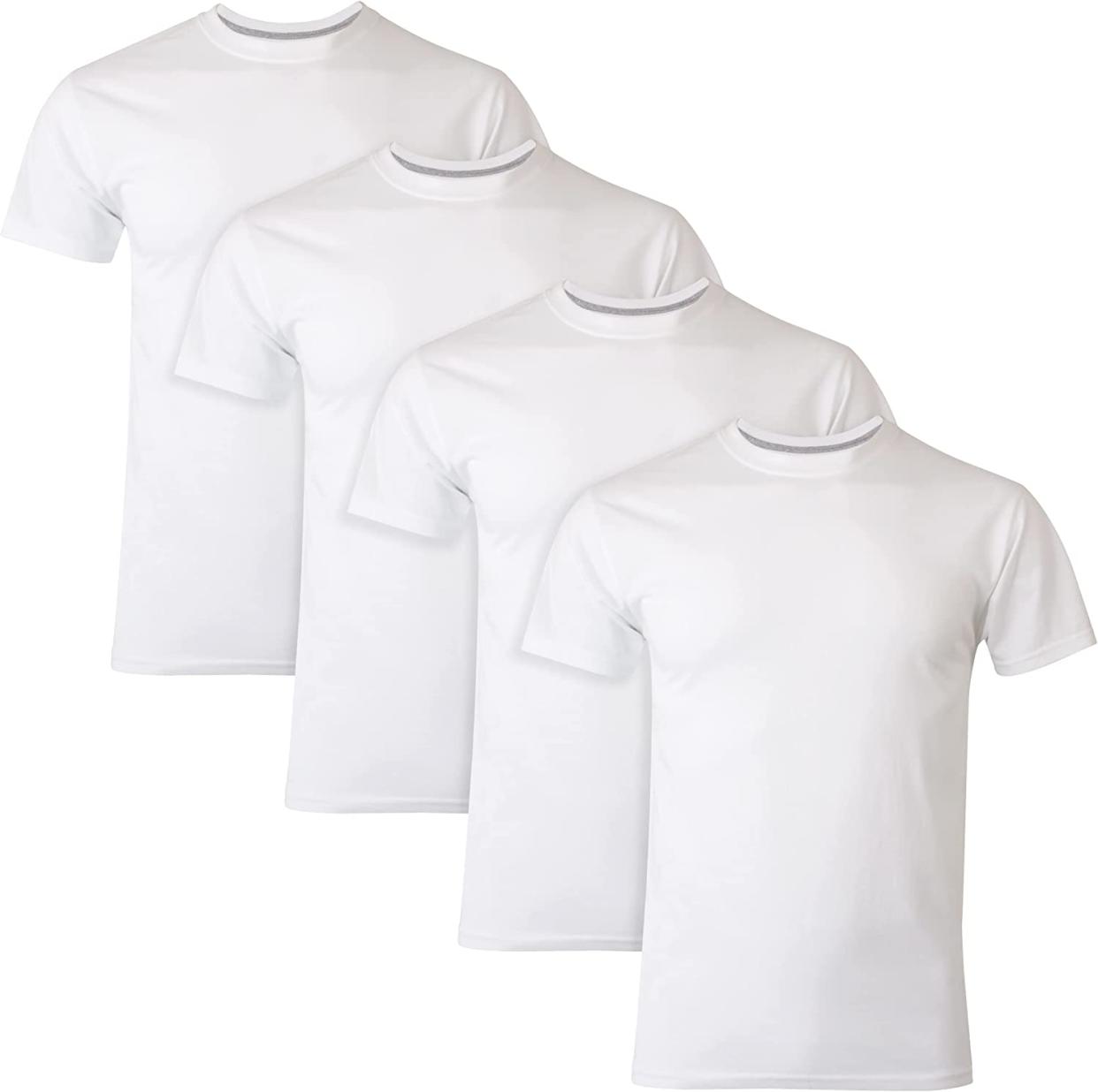 Hanes Ultimate Men's Ultimate Tagless Slim Fit Crew Undershirt