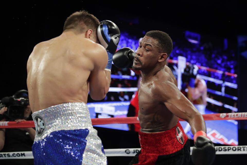 Daniel Jacobs contra el ucraniano Sergiy Derevyanchenko. / Foto: AP