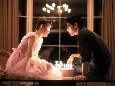 Eventually, my "Sixteen Candles" VHS tape got fuzzy and messed up at this ending/dreaminess/Jake Ryan/everything-is-amazing part because I'd rewound it too much.