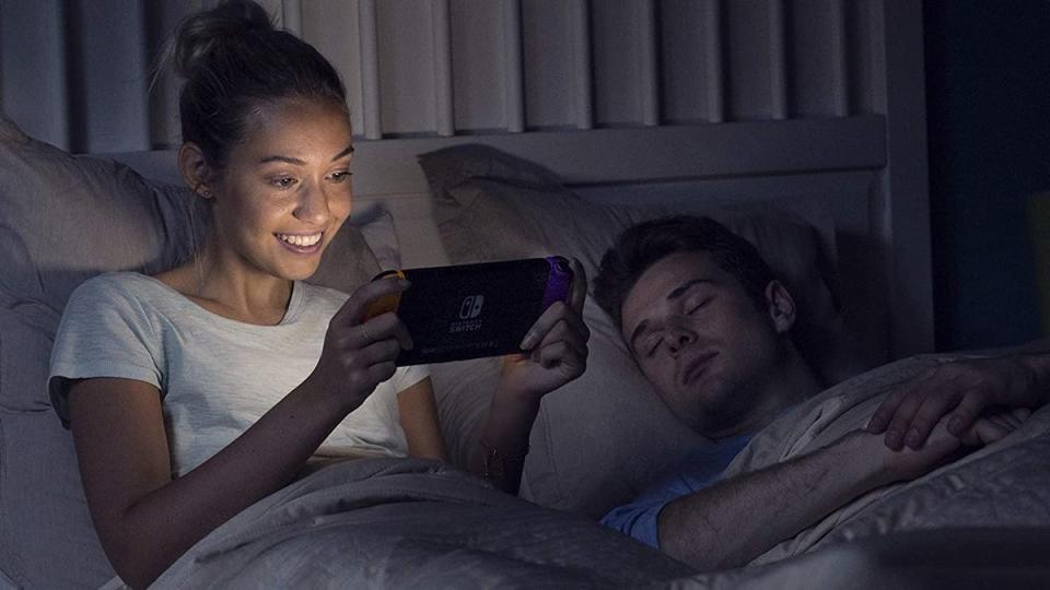 Day or night, on the couch or in bed, the Nintendo Switch is playable wherever you like.