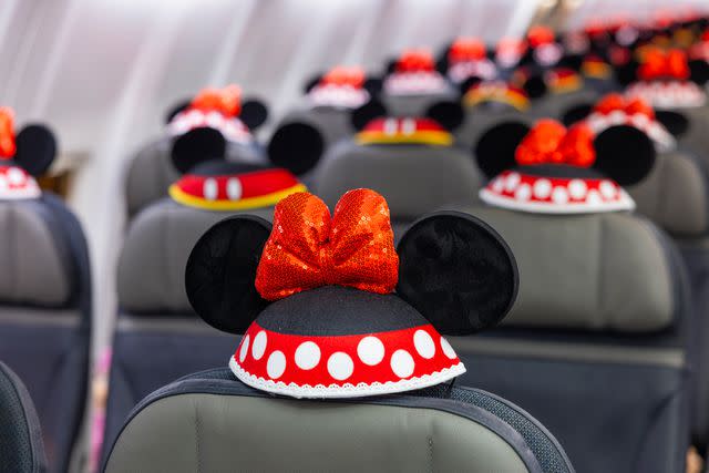 <p>Ingrid Barrentine/Alaska Airlines</p> “Mickey’s Toontown Express" plane