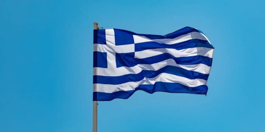 The flag of Greece