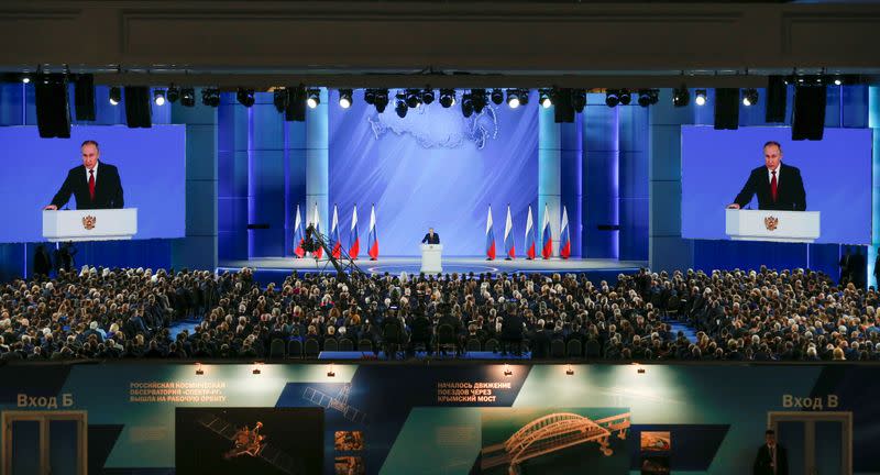 Russian President Vladimir Putin addresses the State Council in Moscow