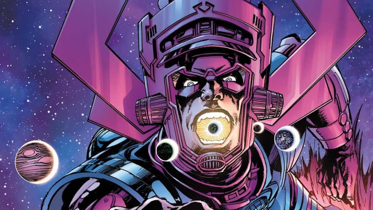  Bigger-than-normal Galactus about to swallow an entire planet. 