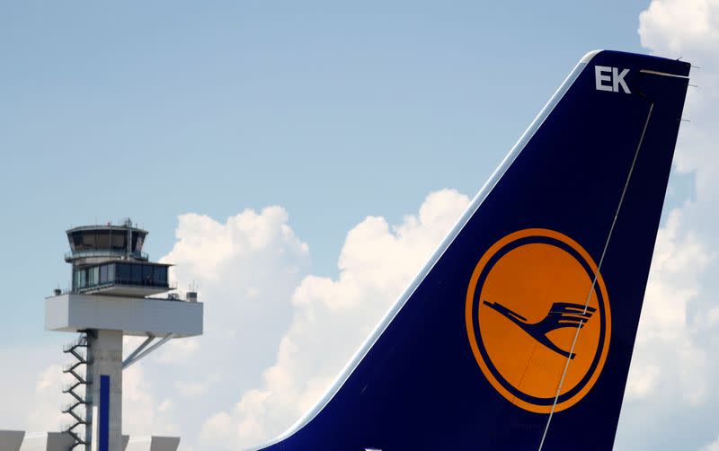 Planes of German air carrier Lufthansa AG are seen on the tarmac at Fraport airport in Frankfurt