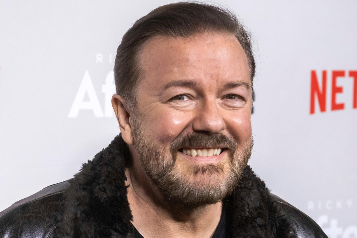 Ricky Gervais ricky-gervais-netflix-transphobia.jpg - Credit: Charles Sykes/Invision/AP