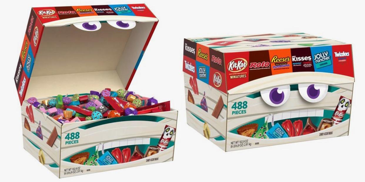 hershey's 488 count chocolate and sweets halloween candy box