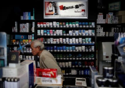 A tobacco shop is seen in Kyoto, western Japan May 11, 2017. REUTERS/Issei Kato