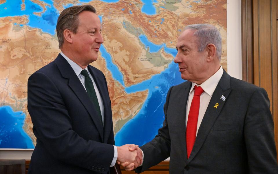 Lord Cameron trifft Benjamin Netanyahu in Jerusalem