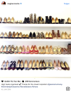 <p>So viele schöne Schuhe!!! Da kann Frau schon eifersüchtig werden. Vor allem, weil sich dieses Schuhregal in Toronto befindet, was nur der Zweitwohnsitz von Meghan ist. Wie dann wohl erst ihre Sammlung in Kalifornien aussieht? (Bild: Instagram/Meghan Markle) </p>