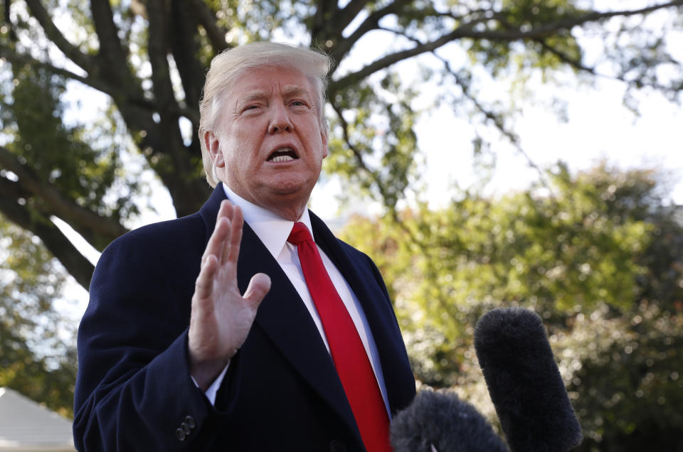 President Donald Trump said his threat of increasing America&rsquo;s nuclear stockpile was not just directed at Russia, but at China and &ldquo;anybody else that wants to play that game.&rdquo; (Photo: Associated Press)