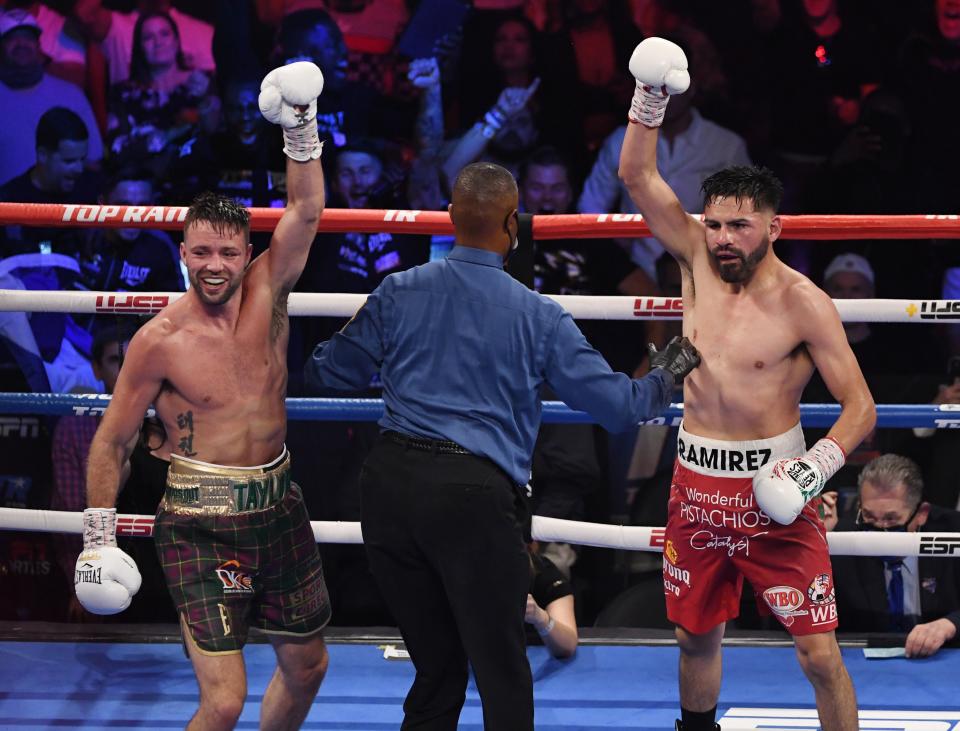 Taylor won a unanimous decision in Las VegasGetty Images