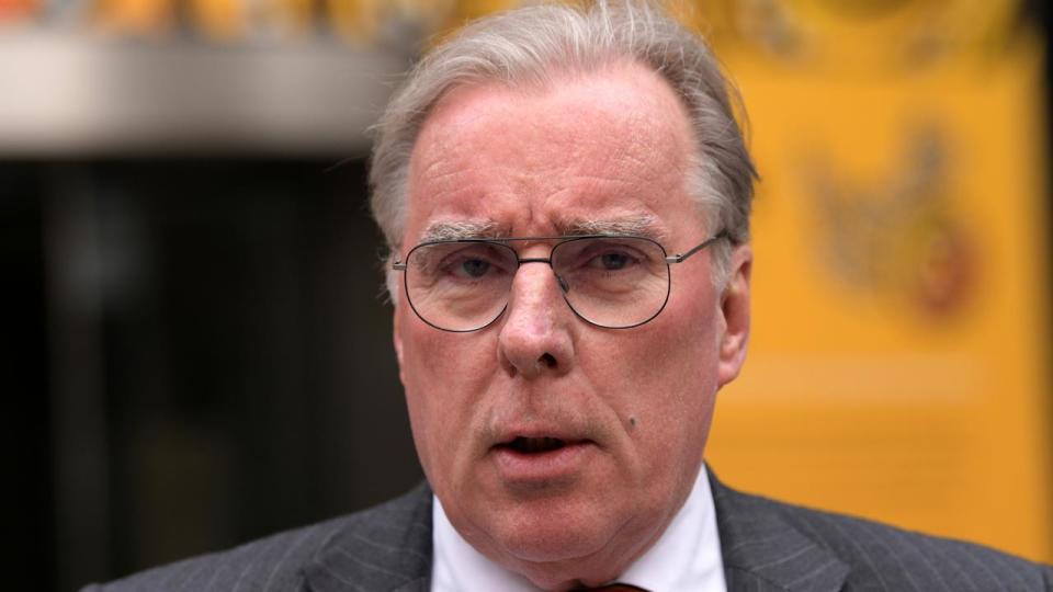 Senator Linda Reynolds' attorney Martin Bennett outside the Washington Supreme Court during her defamation trial against former staffer Brittany Higgins. Image: NewsWire / Sharon Smith