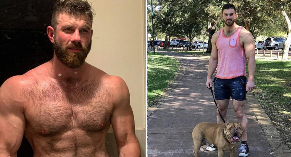 David Marshall, a personal trainer and amateur wrestler, was told by Beyond Blue that they couldn’t accept his $5000 donation. Images: Supplied