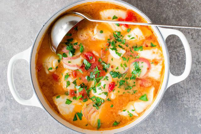 Fish Stew with Ginger and Tomatoes