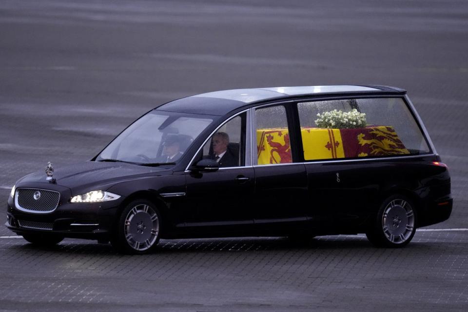 The new state hearse (Kirsty Wigglesworth/PA) (PA Wire)