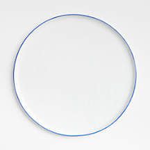 9) Blue Rim Dinnerware