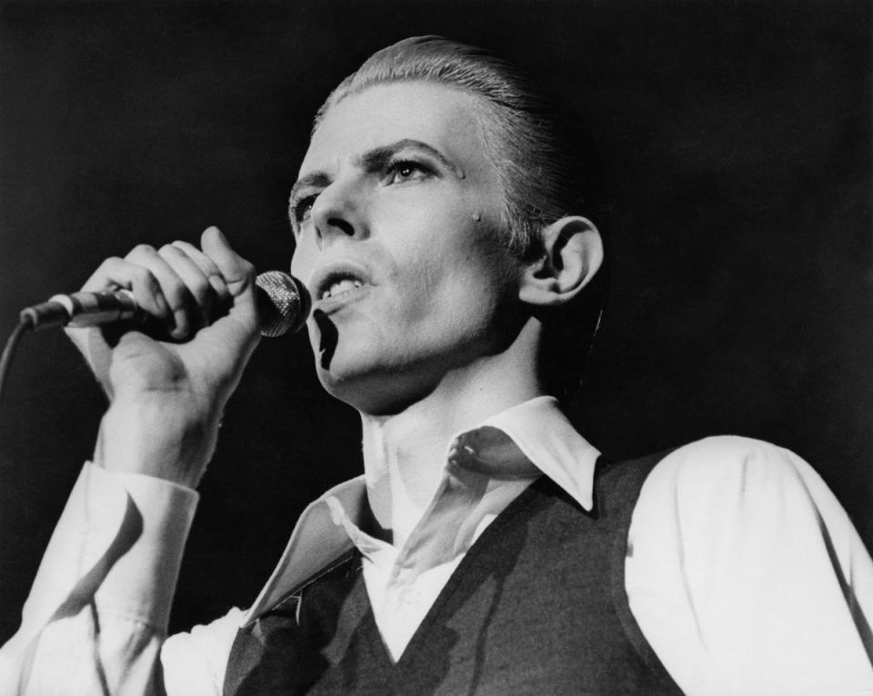David Bowie didn’t eat and survived by drinking milk while making music at Rockfield Studios in the 1970s, a child of a staff member has claimed (Getty Images)