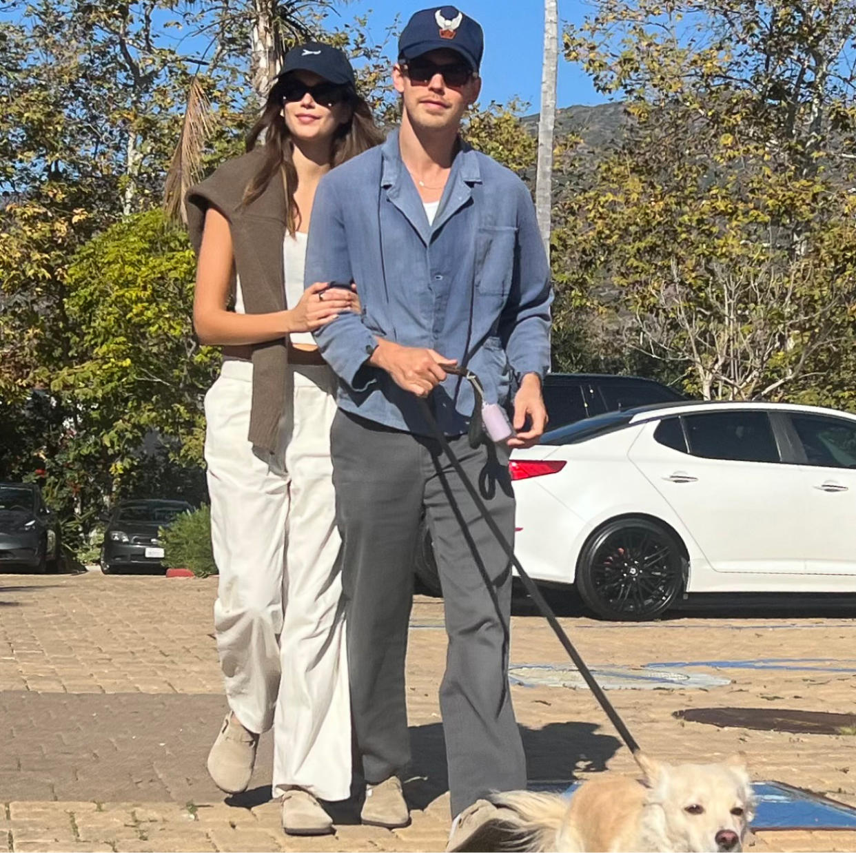  Kaia Gerber and Austin Butler in matching Birkenstocks. 