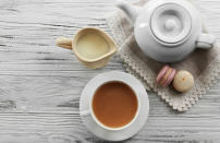 <p>It comes as no surprise that every member of the royal family loves a perfectly brewed <a rel="nofollow noopener" href="http://www.thedailymeal.com/drink/10-ways-cup-tea-can-change-your-life" target="_blank" data-ylk="slk:cup of tea;elm:context_link;itc:0;sec:content-canvas" class="link "><strong>cup of tea</strong></a>. They opt for proper <a rel="nofollow noopener" href="http://www.thedailymeal.com/drink/9-great-teas-replace-your-morning-coffee-0/slide-8" target="_blank" data-ylk="slk:English breakfast tea;elm:context_link;itc:0;sec:content-canvas" class="link "><strong>English breakfast tea</strong></a> in the morning and early afternoon, and <a rel="nofollow noopener" href="http://www.thedailymeal.com/7-teas-settle-your-stomach/121013" target="_blank" data-ylk="slk:fresh mint tea;elm:context_link;itc:0;sec:content-canvas" class="link "><strong>fresh mint tea</strong></a> after dinner.</p>