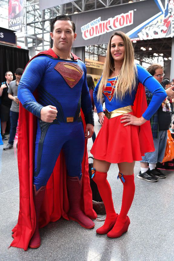 NEW YORK, NY - OCTOBER 05:  Cosplayers pose during New York Comic Con 2017 at Javits Center on October 5, 2017 in New York City.  (Photo by Dia Dipasupil/Getty Images)