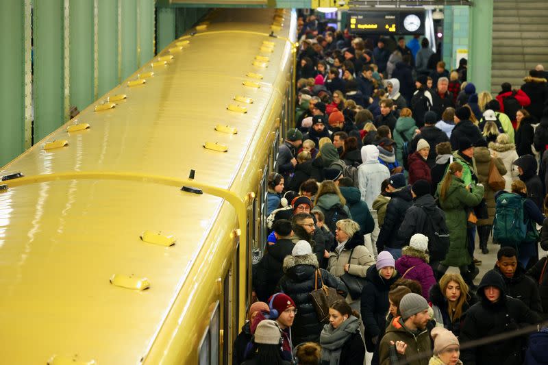 GDL train drivers union strike in Berlin