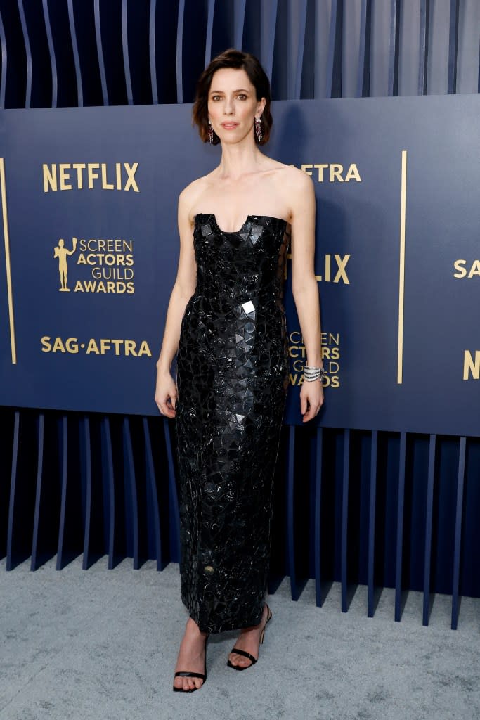 Rebecca Hall attends the 30th Annual Screen Actors Guild Awards at Shrine Auditorium and Expo Hall on February 24, 2024 in Los Angeles, California.