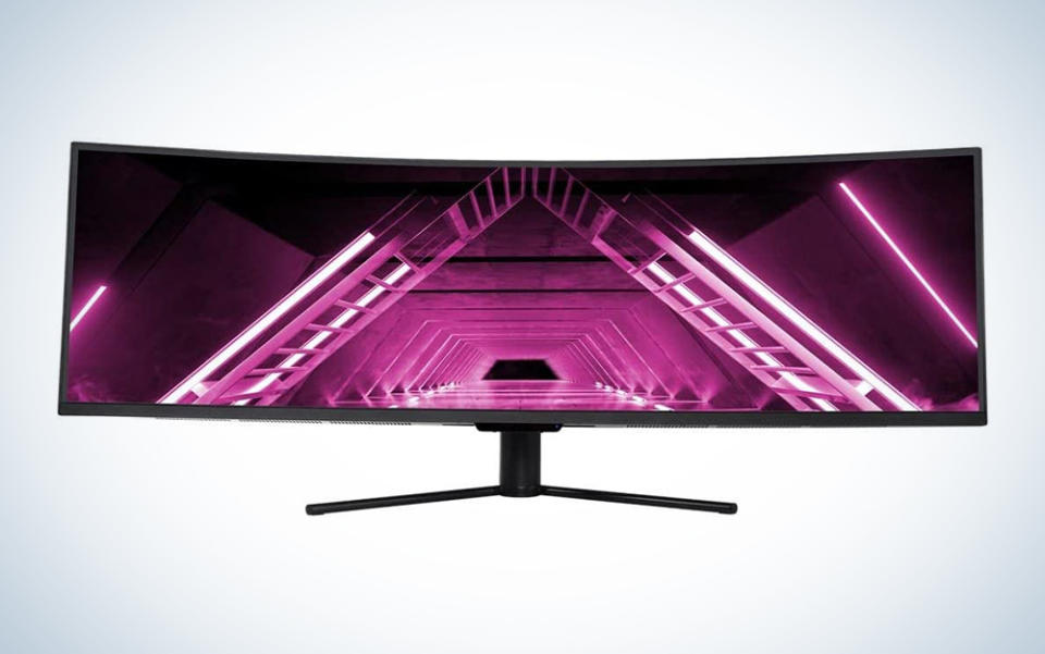 Monoprice Dark Matter is the best curved monitor for home office use for its wide-open screen space. 