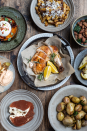 <p>You might not get the theatrical ambiance of professional chefs preparing the dishes in front of you, like in their Covent Garden venue, but you will get an Italian feast to remember. Focusing on small plates known as cicchetti, seasonality is key for La Goccia's ever-changing menus.</p><p>For March, burrata is served with squash and cauliflower with sundried tomato ailoli. Share slow-cooked beef ragù rigatoni and wood-fired chicken between two, along with the potato and bortlotti bean sides. For the veggies, it's fresh spaghetti with wild mushrooms and leek gratinato. The tiramasu will be the lightest you've ever tasted. </p><p>Price: From £80</p><p>Available nationwide</p><p>Order <a class="link " href="https://www.restokit.co.uk/collections/la-goccia" rel="nofollow noopener" target="_blank" data-ylk="slk:here;elm:context_link;itc:0;sec:content-canvas">here</a></p>