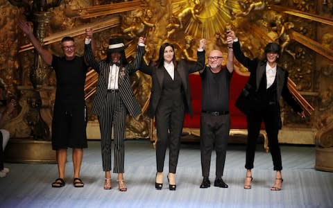 dolce gabbana spring/summer 2019 menswear show - Credit: Getty Images Europe 
