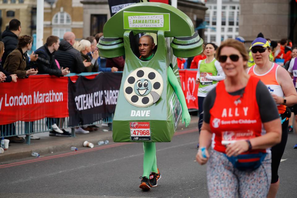 Training for an event like the London Marathon can be a healthy distraction from the 'rumination' phase of grieving. (Getty Images)