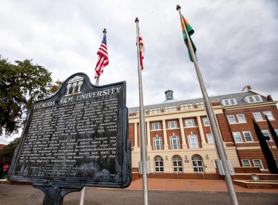 View of Florida Agricultural and Mechanical University, a public and historically black university, in Tallahassee, Florida, on Monday, December 14, 2020.