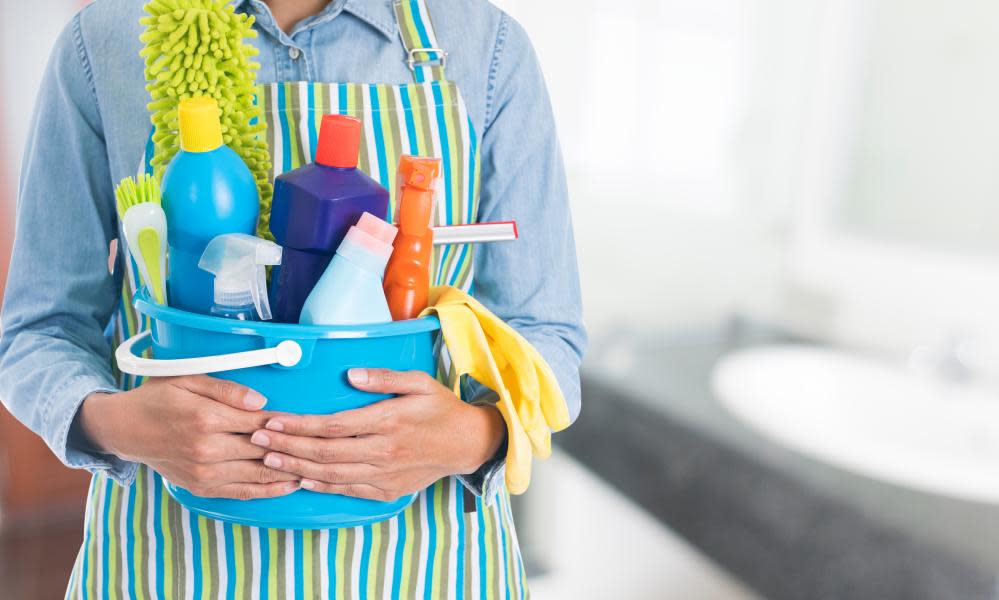 Women in the UK now spend an average of 2hr 12min per day doing household chores; men average 1hr 9min.