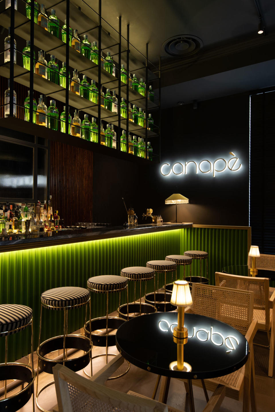 The Canapè bistro and cocktail bar in Milan. - Credit: Giovanni Mocchetti/Courtesy of Canapè