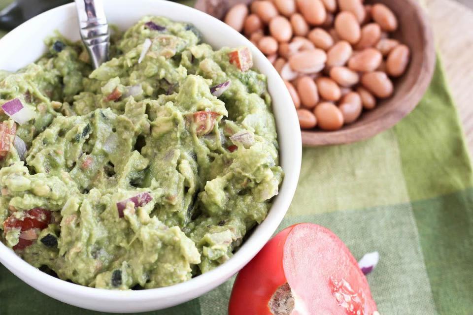 Guacamole with Pinto Beans