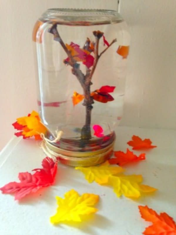 <p>Premeditated Leftovers</p><p>This leaf jar is pretty and fun. You can find it at <a href="http://premeditatedleftovers.com/naturally-frugal-mom/frugal-fall-craft-maple-tree-leaf-globe/" rel="nofollow noopener" target="_blank" data-ylk="slk:Premeditated Leftovers;elm:context_link;itc:0;sec:content-canvas" class="link rapid-noclick-resp">Premeditated Leftovers</a>.</p>