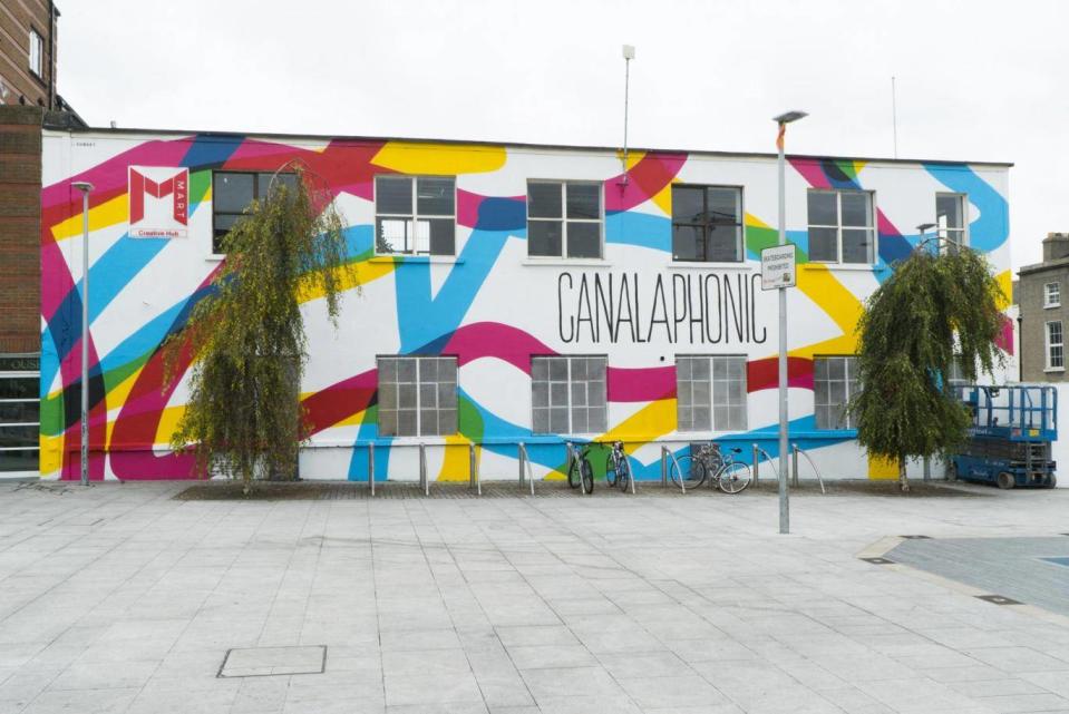 Not all war: SUBSET have actually been commissioned by Dublin City Council, including this mural for Canalaphonic festival (SUBSET)