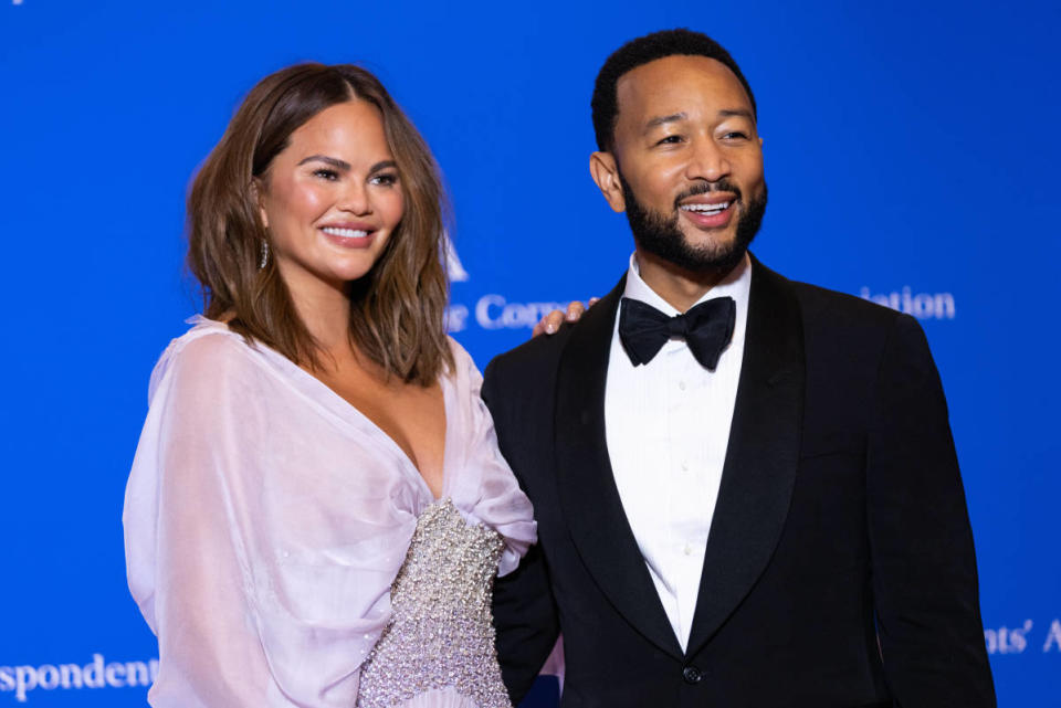 <p>IMAGO / Cover-Images</p><p>Celebrity couple goals <strong>Chrissy Teigen</strong> and <strong>John Legend</strong> welcomed baby No. 3 together on Jan. 13, with Legend announcing the arrival at a private concert that evening. Teigen and Legend had been open about their struggles to grow their family, including <a href="https://pagesix.com/2022/09/16/chrissy-teigen-reveals-baby-jack-died-in-life-saving-abortion/" rel="nofollow noopener" target="_blank" data-ylk="slk:losing son Jack;elm:context_link;itc:0;sec:content-canvas" class="link ">losing son Jack</a> in a heartbreaking “life-saving abortion” in 2020.</p><p>Surprisingly, this baby announcement would not be the only one this year for the EGOT winner and the cookbook author. In late June, the couple announced they had added baby No. 4 to their brood as well <a href="https://people.com/chrissy-teigen-john-legend-family-photos-4-kids-7554941#:%7e:text=John%20Legend%20and%20his%20four,%2C%20Miles%2C%20Esti%20and%20Wren.&text=In%20late%20June%2C%20Chrissy%20Teigen,4%20via%20surrogate." rel="nofollow noopener" target="_blank" data-ylk="slk:through the use of a surrogate;elm:context_link;itc:0;sec:content-canvas" class="link ">through the use of a surrogate</a>. Babies Esti and Wren joined siblings Luna, 7, and Miles, 5, to complete the family of six. </p><p><strong>Related: <a href="https://www.yahoo.com/lifestyle/inside-john-legend-chrissy-teigens-211227295.html" data-ylk="slk:Inside John Legend and Chrissy Teigen's 'Magical' Vow Renewal in Italy;elm:context_link;itc:0;sec:content-canvas;outcm:mb_qualified_link;_E:mb_qualified_link;ct:story;" class="link  yahoo-link">Inside John Legend and Chrissy Teigen's 'Magical' Vow Renewal in Italy</a></strong></p>